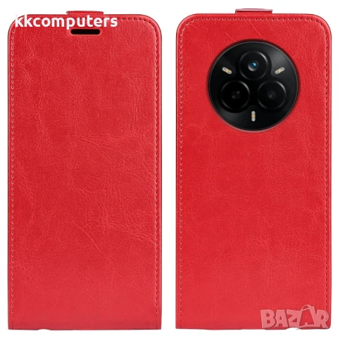 Realme 14 Pro 5G Flip3 Кожен Калъф2 и Скрийн Протектор, снимка 3 - Калъфи, кейсове - 50701439