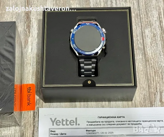 Нов Huawei Watch Ultimate Voyage Blue 48.5 mm смарт часовник гаранционен, снимка 3 - Мъжки - 49277862