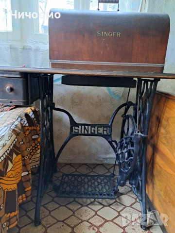 Стара шевна машина Singer , снимка 3 - Антикварни и старинни предмети - 51911246