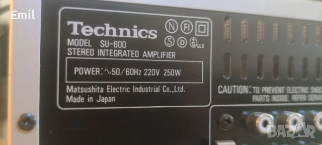 Technics SU-600, снимка 6 - Ресийвъри, усилватели, смесителни пултове - 50758634