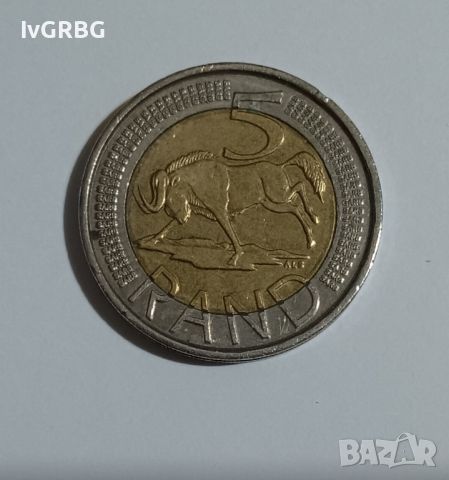 5 ранда 2012 Южна Африка 5 ранд Южна Африка 2012 Африканска монета , снимка 1 - Нумизматика и бонистика - 46135247