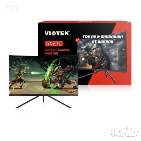 2К Монитор Viotek GN27D – 27” 144Hz Curved, снимка 10 - Монитори - 46331803