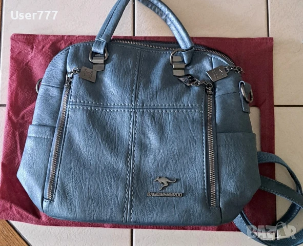 Нова дамска раничка и чанта 2 в 1 с много прегради и ципове, снимка 2 - Чанти - 50807349