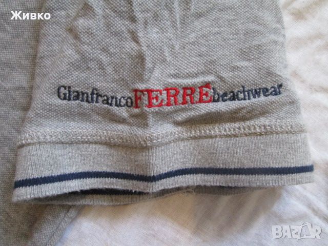Gianfranco FERRE сива тениска размер 48., снимка 4 - Тениски - 45593931