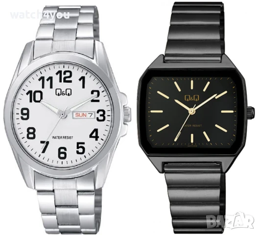 НОВ МЪЖКИ ЧАСОВНИК Q&Q A05A-002PY С ДЕН-ДАТА ЯПОНСКИ МЕХАНИЗЪМ. МЪЖКИ ЧАСОВНИЦИ QQ Z44J402Y
