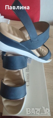 Сини сандали.Нови.С етикет 38 номер.30 лв., снимка 5 - Дамски ежедневни обувки - 50591267