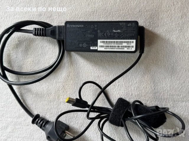 Оригинално захранване зарядно за лаптоп Lenovo 20V 3.25A 65W Правоъгълна букса , зарядно Lenovо, снимка 2 - Кабели и адаптери - 50114613