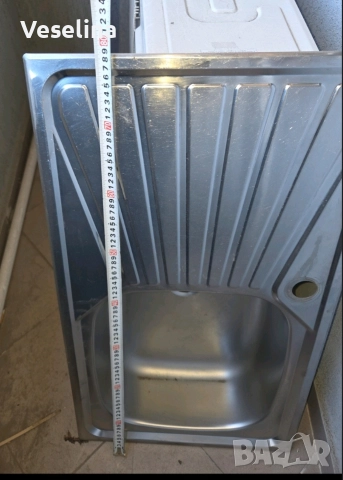 Мивка с ляв отцедник р-р 78х43 см, снимка 3 - Мивки - 52969298