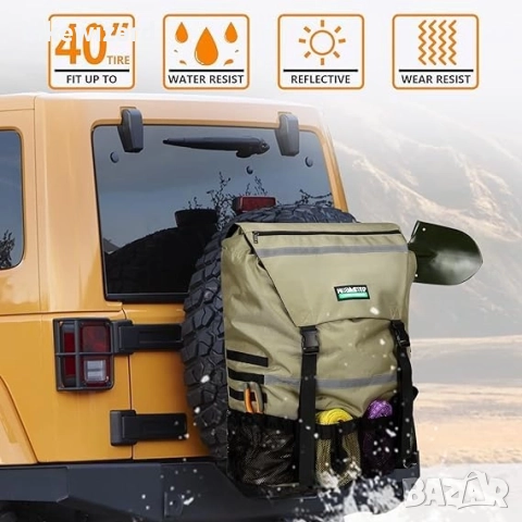 Голяма текстилна чанта за съхранение за резервната гума OFFROAD Джипове НОВА, снимка 4 - Аксесоари и консумативи - 52014021