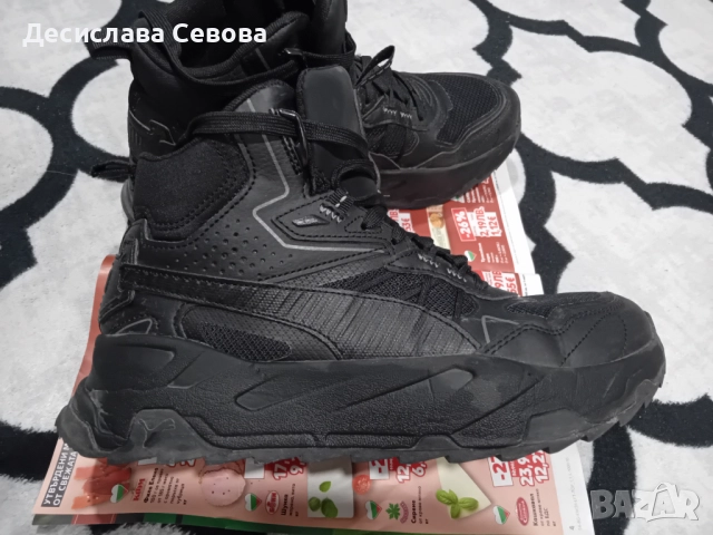 Боти PUMA X-RAY SPEED MID WTR BLACK, снимка 4 - Дамски боти - 51475097