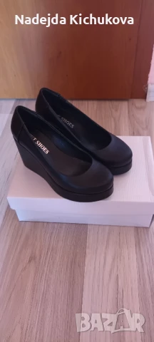 Дамски обувки на платформа.35 номер.Нови.Цена-30 лв., снимка 5 - Дамски елегантни обувки - 50963192