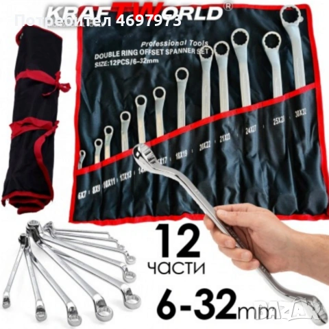 Здрав комплект ключове лули KraftRoyal 6–32 mm — прецизна, корозионно устойчива стомана