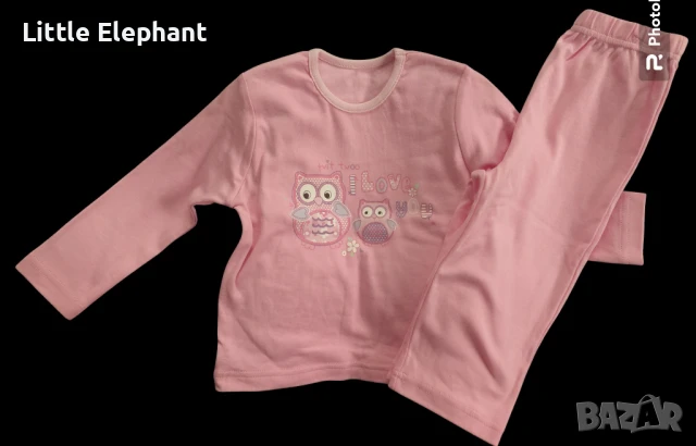 Пижамка от две части"I love you",колекция"Animals"/ за 12-18 мес момиченце,Англия/нова