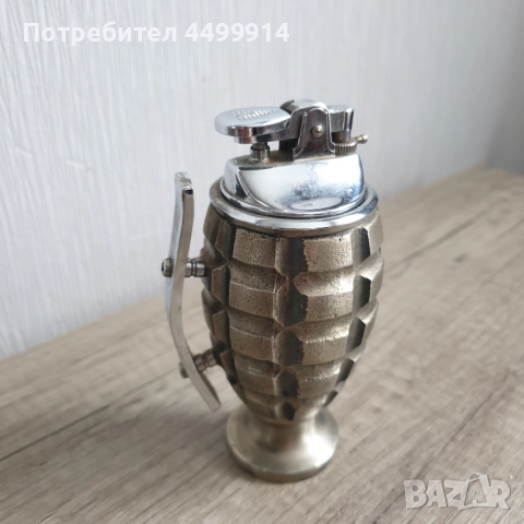 Настолна газова запалка, снимка 3 - Антикварни и старинни предмети - 52303099