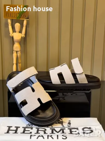 Hermes 4 цвята дамски равни чехли