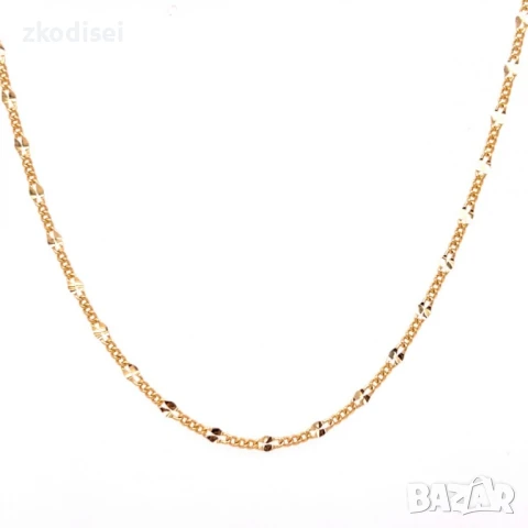 Златен синджир 3,01гр. 44,0см. 14кр. проба:585 модел:32149-5, снимка 2 - Колиета, медальони, синджири - 50767906