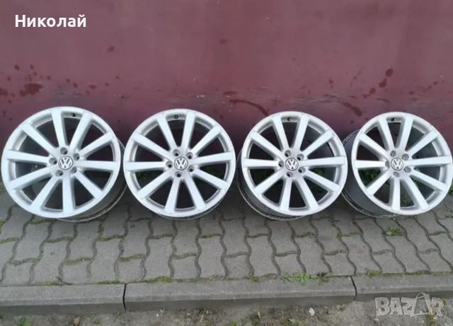 R19 оригинални VW R-Line джанти 5x112, снимка 1