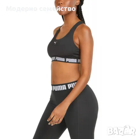 Дамско спортно бюстие PUMA Feel It Mid-Impact Training Bra Black, снимка 2 - Корсети, бюстиета, топове - 46855572