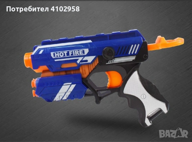 Детски ръчен пистолет с меки куршуми, снимка 4 - Други - 53013829