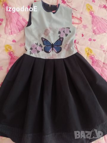 152 Официална рокля с пеперуди , снимка 5 - Детски рокли и поли - 45425003