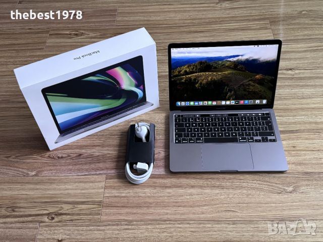 MacBook Pro 13 M1`8 Cpu/8 Gpu/16GB RAM/512GB SSD/Бат 20ч-39ц, снимка 1 - Лаптопи за работа - 46377059