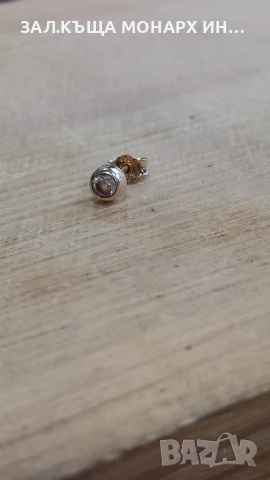 Златна обеца, снимка 2 - Обеци - 51278154