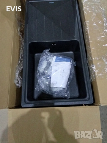 Мивка от композитен гранит Respekta Columbia 100x50S – Черна, снимка 7 - Други - 54063044