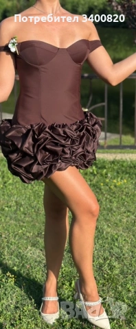 Елегантна къса рокля, снимка 4 - Рокли - 51442324