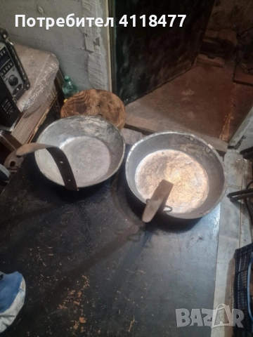 Стари медни тигани, снимка 2 - Антикварни и старинни предмети - 52428416