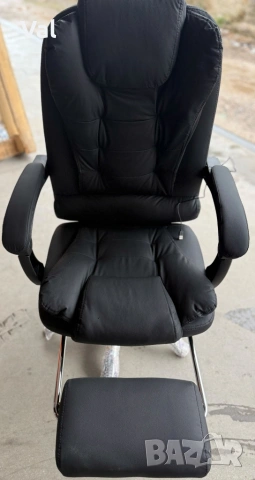 Ергономичен въртящ се офис стол с масаж и поставка за крака, снимка 14 - Столове за офис - 53641861