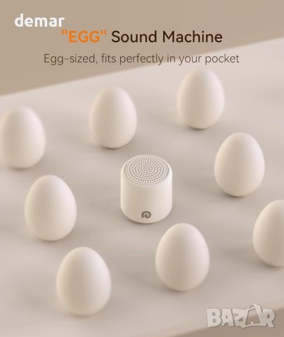 Dreamegg Pocket Sleep 1 - Преносима машина за бял шум за сън, 16 релаксиращи звука, 32 нива на звука, снимка 3 - Друга електроника - 46643293