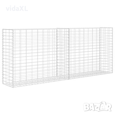 vidaXL Габионна кошница, поцинкована стомана, 85x30x200 см（SKU:142359
