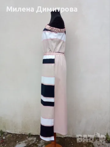 Дълга асиметрична рокля с кимоно ръкав, снимка 6 - Рокли - 50066165