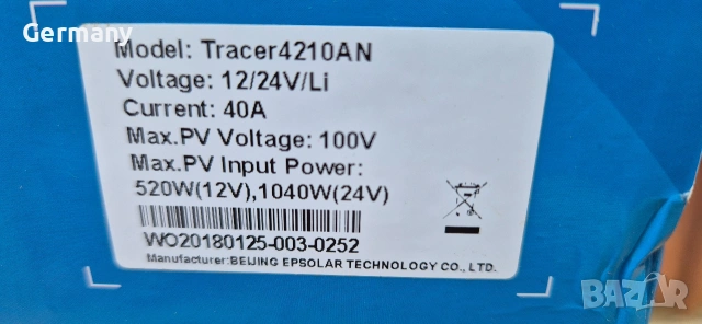 соларен контролер epever 4210an 40A, снимка 4 - Къмпинг осветление - 53989851