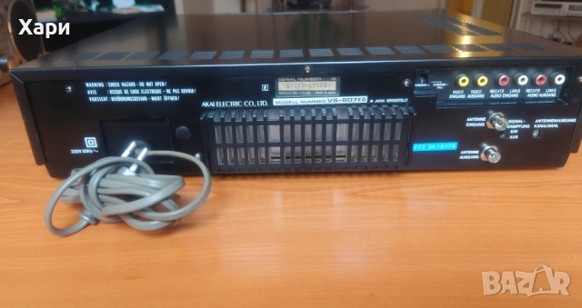 Видео касетофон рекордер HI-FI stereo AKAI VS-607EO, снимка 10 - Плейъри, домашно кино, прожектори - 54095907