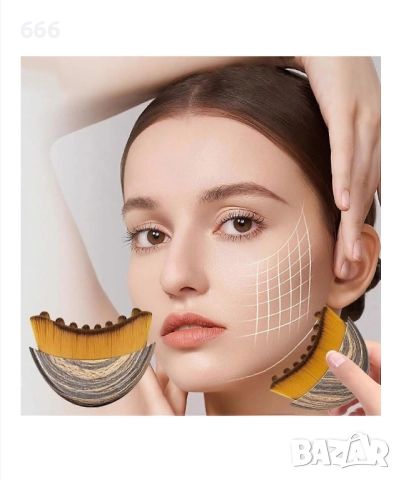 Четка за лицев контур за лимфен дренаж, 1 бр., снимка 3 - Козметика за лице - 52713177