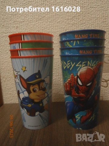 Комплекти от 4 бр.чаши с Елза и Анна,Пес Патрул и Спайдърмен., снимка 9 - Други - 46337190