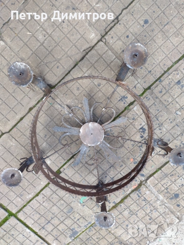 Ръчно кован полилей, снимка 3 - Декорация за дома - 53976421
