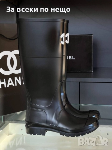 Chanel Дамски Зимни Ботуши Шанел - Налични Различни Цветове Код E1068, снимка 5 - Дамски ботуши - 52316037