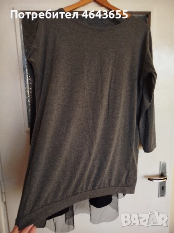 Елегантна блуза с интересен гръб хл размер , снимка 4 - Блузи с дълъг ръкав и пуловери - 52425044