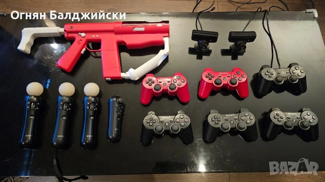 PlayStation 3 Slim – ПЪЛЕН КОМПЛЕКТ | 30+ игри | 5 джойстика | Move сет, снимка 3 - PlayStation конзоли - 53589459