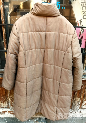 ТОПЛО ДЪЛГО ЯКЕ - ТОПЛО ДЪЛГО ПАЛТО - КАПИТОНИРАНО, ВАТИРАНО, С ПЪЛНЕЖ, снимка 3 - Якета - 52574757