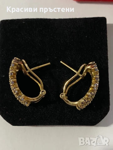 Златни обеци , снимка 2 - Обеци - 50926235
