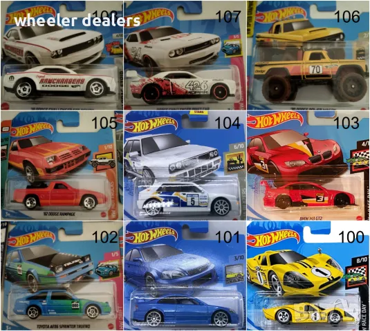 Метални колички Hot Wheels Хот Уиилс в мащаб 1:64 От различни години 2