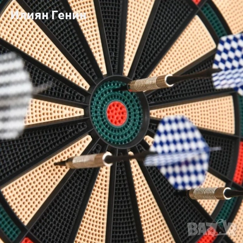 HOMCOM Комплект електронни дартс с автоматично отчитане на точки, снимка 8 - Дартс - 51470171