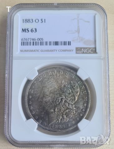 Dollar 1883 O MS63 NGC, снимка 1 - Нумизматика и бонистика - 45859675