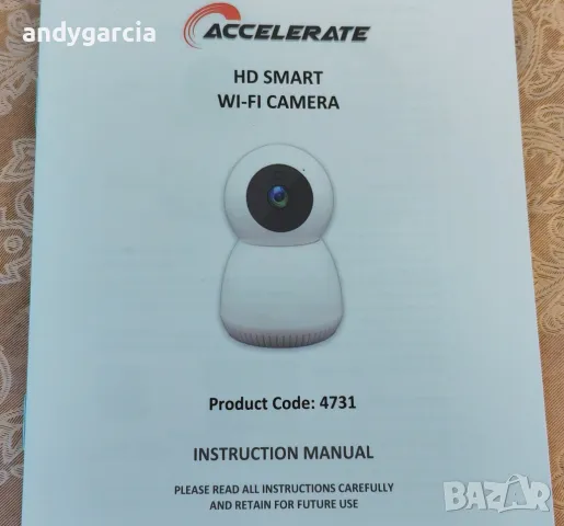 accelerate smart home hd smart wi-fi camera камера за наблюдение, чисто нова в кутия, снимка 10 - HD камери - 47042346