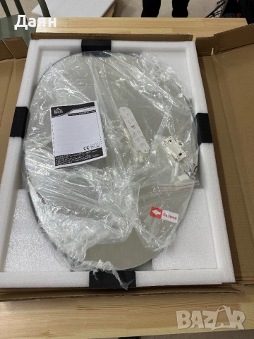 Огледало за баня HOMCOM с LED осветление, 70 x 50 см, снимка 5 - Други стоки за дома - 52720815