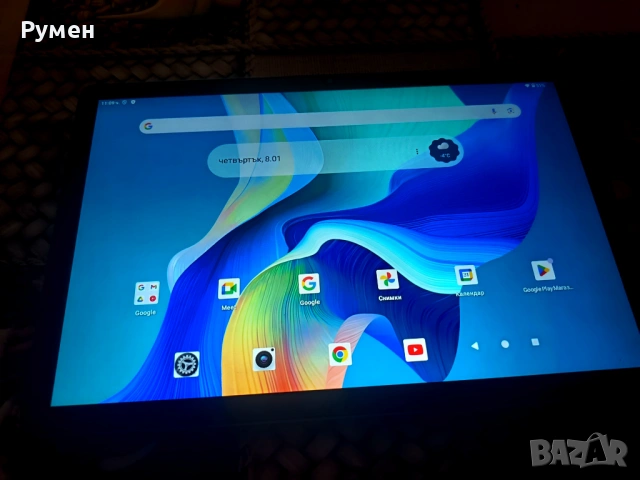 Нов таблет.11 инча. Rom 128 GB. Ram 20 GB. Android 15 - GPS