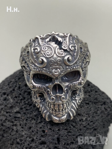 Сребърен уникален пръстен, снимка 3 - Пръстени - 52976487